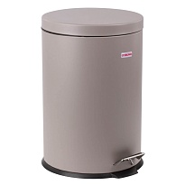 Ведро-контейнер для мусора (урна) с педалью LAIMA Classic, 20 л, серое, матовое, металл, со съемным внутренним ведром в Актау Ведро-контейнер для мусора (урна) с педалью LAIMA Classic, 20 л, серое, матовое, металл, со съемным внутренним ведром в Актау