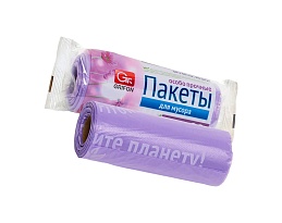 Мешки для мусора 35 л, ароматизированные, сиреневые, в рулоне 20 шт., ПНД, 12 мкм, 560х530 мм, GRIFON Полевые Цветы, 100-034 в Актау Мешки для мусора 35 л, ароматизированные, сиреневые, в рулоне 20 шт., ПНД, 12 мкм, 560х530 мм, GRIFON Полевые Цветы, 100-034 в Актау