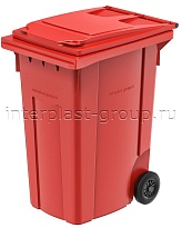 Мусорный контейнер 360 л красный 360 красный в Актау Мусорный контейнер 360 л красный 360 красный в Актау