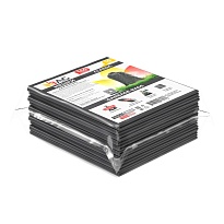 Мешки для мусора 160 л, серые, в пачке 10 шт., ПВД, 40 мкм, 900х1100 мм, i-Bag в Актау