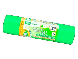 Мешки для мусора 180 л, ароматизированные, зеленые, в рулоне 10 шт., ПВД, 35 мкм, 1100х930 мм, PREMIUM+, 180105301 в Актау Мешки для мусора 180 л, ароматизированные, зеленые, в рулоне 10 шт., ПВД, 35 мкм, 1100х930 мм, PREMIUM+, 180105301 в Актау