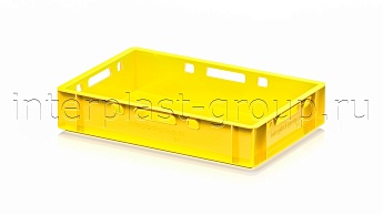 Ящик для мяса и колбасных изделий Е-1 желтый в Актау