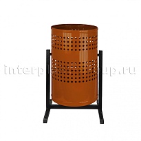Урна уличная металлическая 21 л круглая с перфорацией коричневая в Актау Урна уличная металлическая 21 л круглая с перфорацией коричневая в Актау