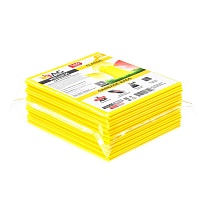 Мешки для мусора 160 л, желтые, в пачке 10 шт., ПВД, 40 мкм, 900х1100 мм, i-Bag в Актау