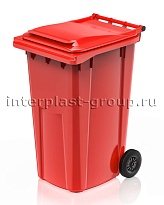 Контейнер для мусора 240 л красный облегченный 240 красный в Актау