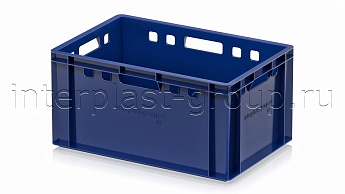 Ящик для мяса и колбасных изделий Е-3 темно-синий в Актау Ящик для мяса и колбасных изделий Е-3 темно-синий в Актау
