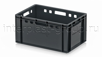 Ящик для мяса и колбасных изделий Е-3 темно-серый в Актау