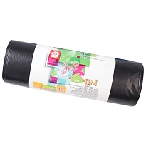 Мешки для мусора 220 л, черные, в рулоне 10 шт., ПВД, 29 мкм, 1100х830 мм, Концепция Быта ЭкоДом, 604924 в Актау Мешки для мусора 220 л, черные, в рулоне 10 шт., ПВД, 29 мкм, 1100х830 мм, Концепция Быта ЭкоДом, 604924 в Актау