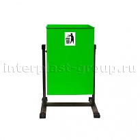 Урна уличная металлическая 25 л квадратная зеленая в Актау Урна уличная металлическая 25 л квадратная зеленая в Актау