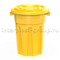 Мусорный бак универсальный  80 л желтый 80 желтый в Актау